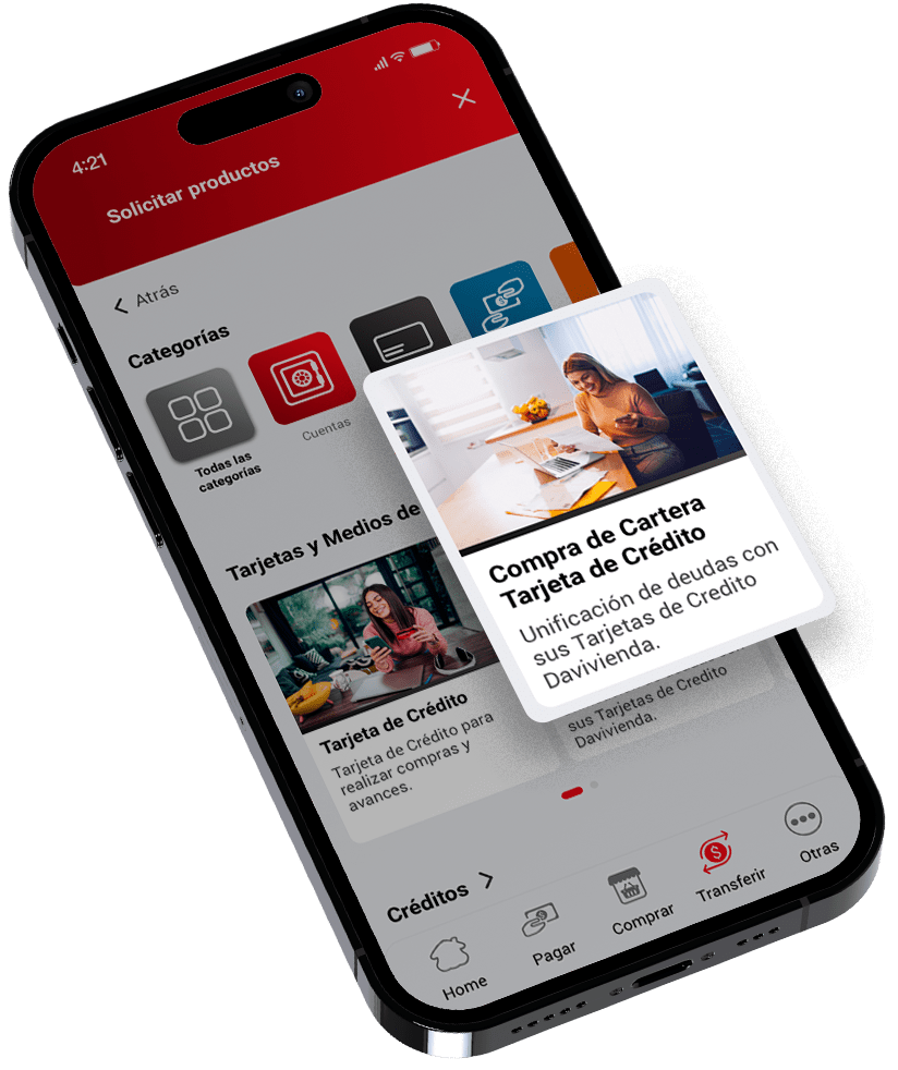 Ingrese al App Davivienda