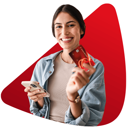 Mujer con celular